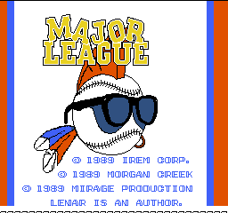 Major League (Japan) Title Screen